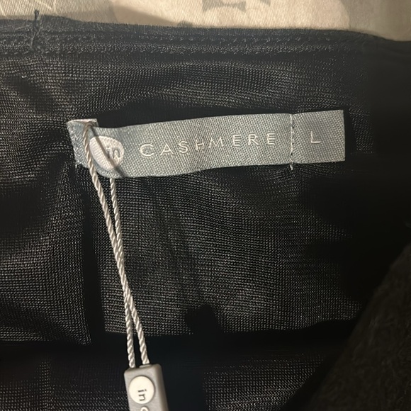 Incashmere heather charcoal rayon spandex leggings, large, NWT - Picture 3 of 5